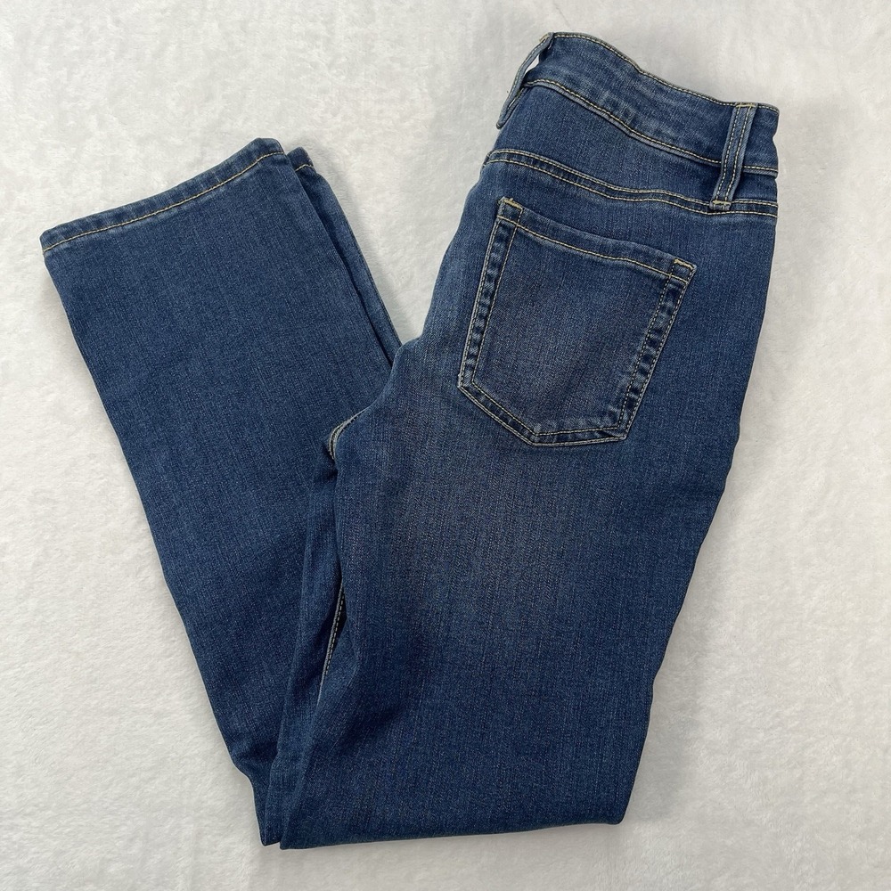 Style & Co Straight Leg Jeans Womens Petite 2 Medium Wash Casual Basic